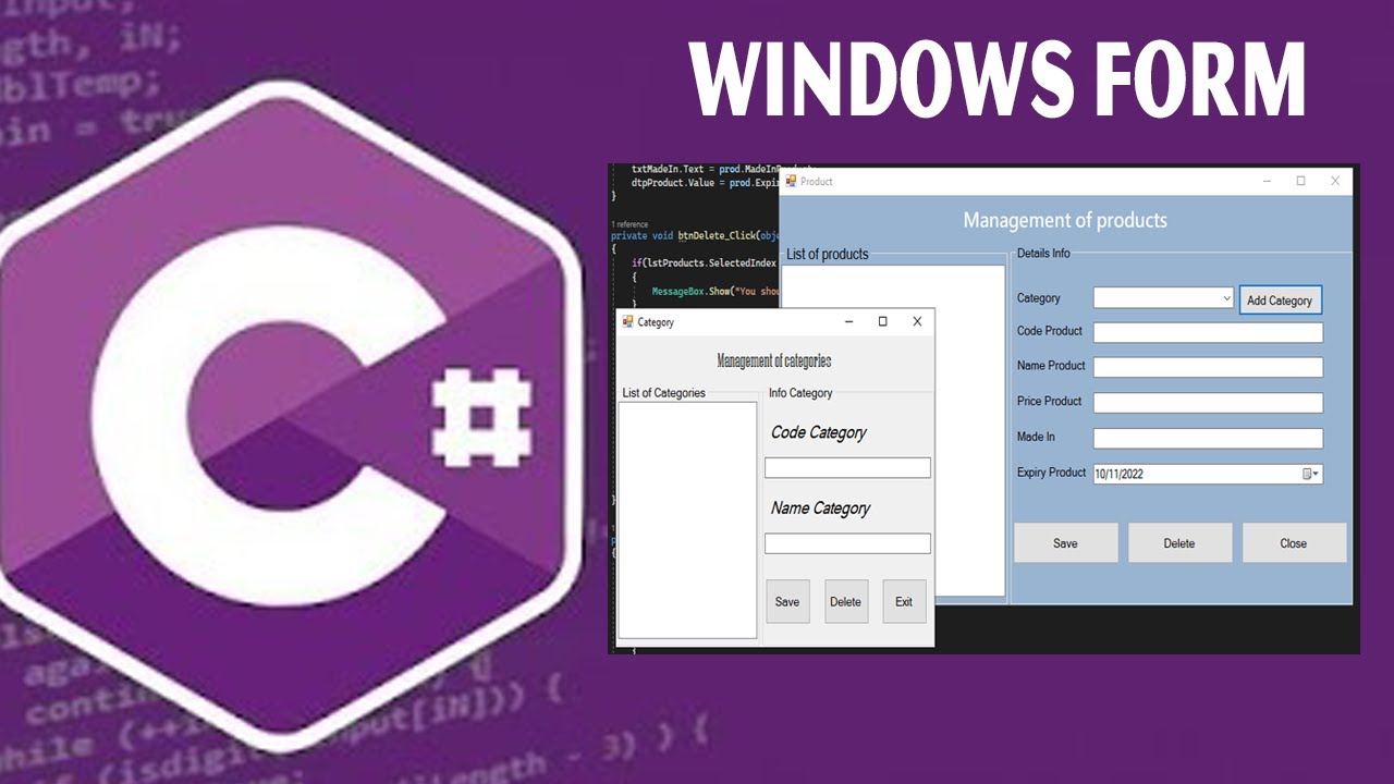 C# Programming –Module 5 : Windows Forms & WPF Basics